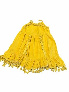 Billabong, Girls Mustard Yellow Sundress with Spaghetti Straps, Size XS